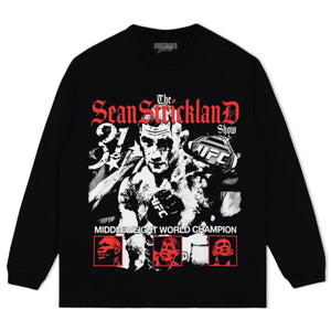 SEAN STRICKLAND FIGHTER TANK TOP & TEE & LONG SLEEVE & LAYERED LS & HOODIE