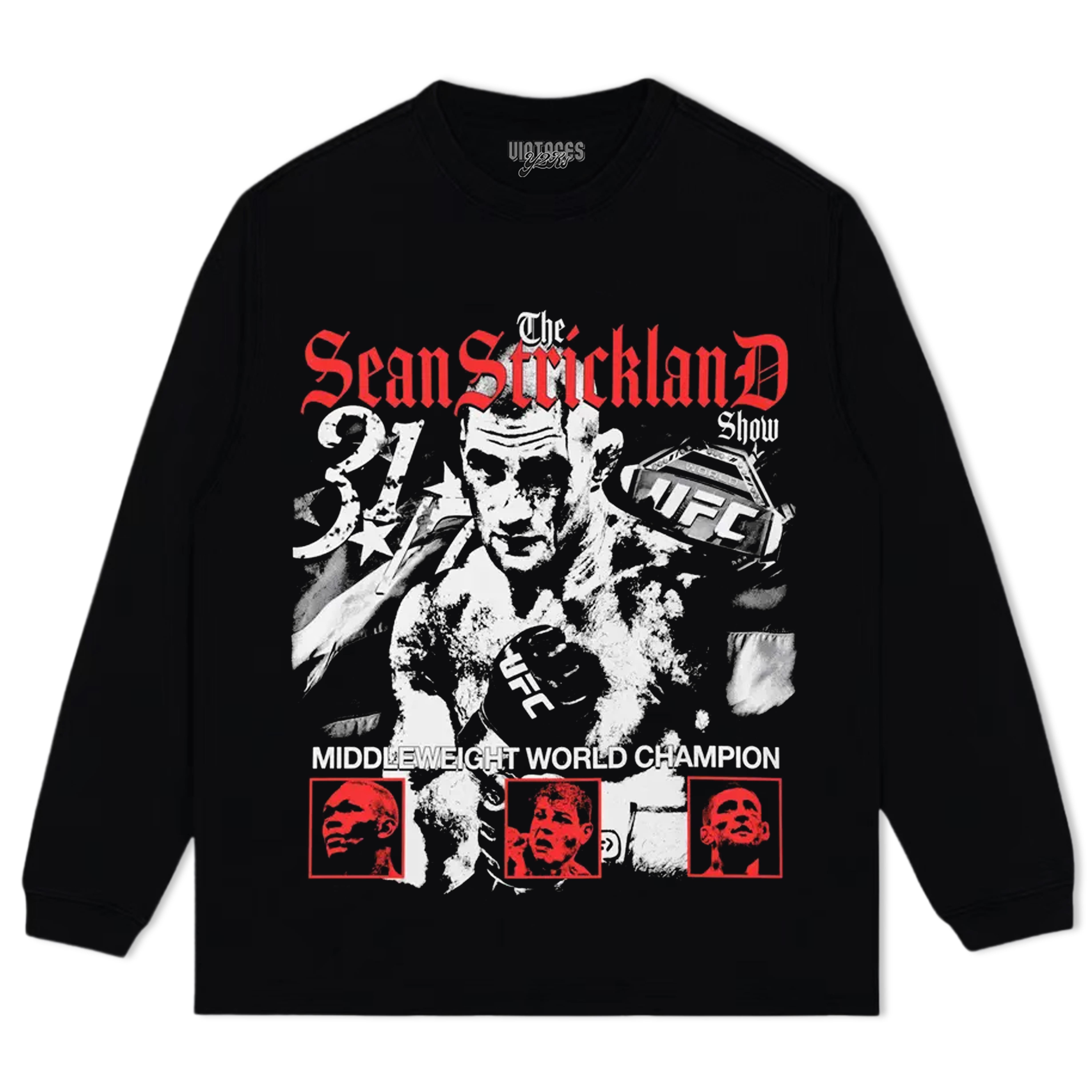 SEAN STRICKLAND FIGHTER TANK TOP & TEE & LONG SLEEVE & LAYERED LS & HOODIE