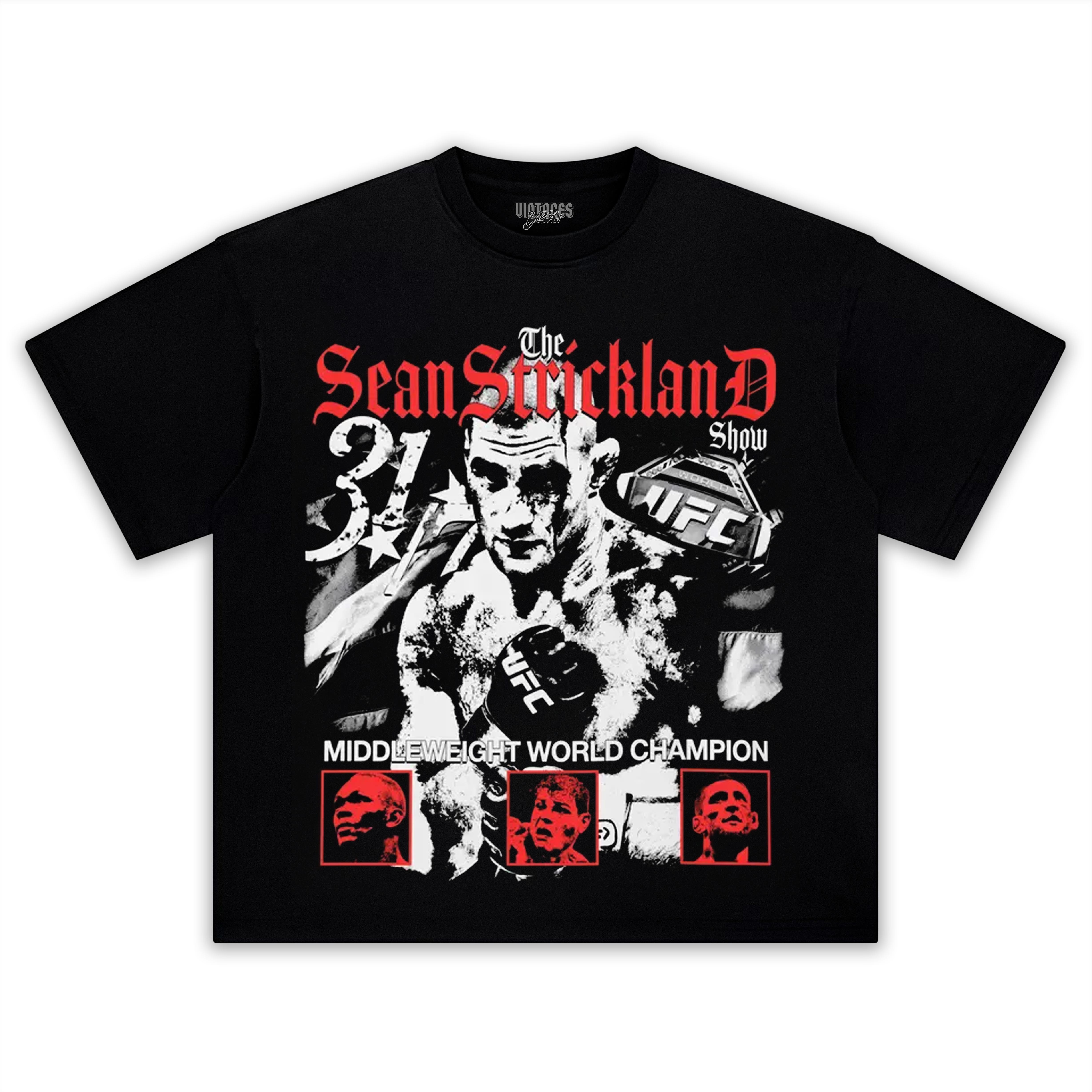 SEAN STRICKLAND FIGHTER TANK TOP & TEE & LONG SLEEVE & LAYERED LS & HOODIE