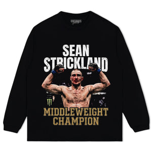 SEAN STRICKLAND MIDDLEWEIGHT CHAMPION TANK TOP & TEE & LONG SLEEVE & LAYERED LS & HOODIE