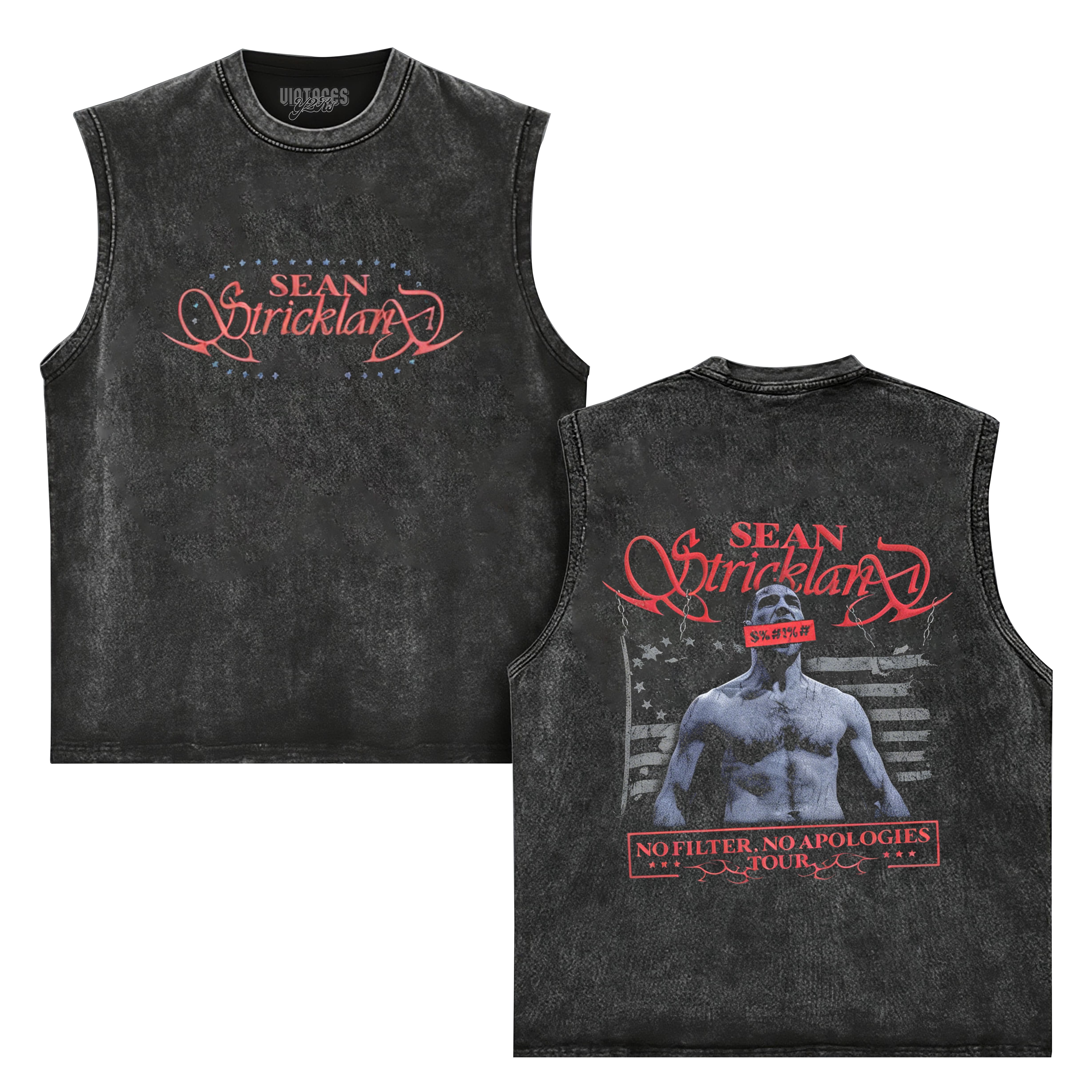 SEAN STRICKLAND NO FILTER TOUR TANK TOP & TEE