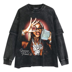 SEXYY RED LAYERED LONG SLEEVE