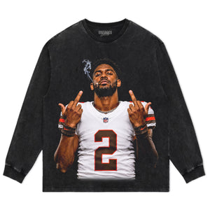 SHEDEUR SANDERS - MIDDLE FINGER TANK TOP & TEE & LONG SLEEVE & LAYERED LS & HOODIE