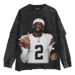 SHEDEUR SANDERS - MIDDLE FINGER V3 TANK TOP & TEE & LONG SLEEVE & LAYERED LS & HOODIE