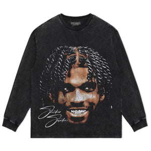 SHEDEUR SANDERS BIG FACE GRUNGE TANK TOP & TEE & LONG SLEEVE & LAYERED LS & HOODIE