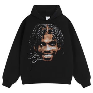 SHEDEUR SANDERS BIG FACE GRUNGE TANK TOP & TEE & LONG SLEEVE & LAYERED LS & HOODIE