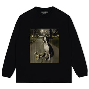 SMOKING DOG CIGARETTE GEN Z DOG TANK TOP & TEE & LONG SLEEVE & LAYERED LS & HOODIE