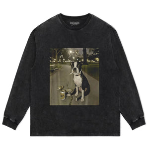 SMOKING DOG CIGARETTE GEN Z DOG TANK TOP & TEE & LONG SLEEVE & LAYERED LS & HOODIE