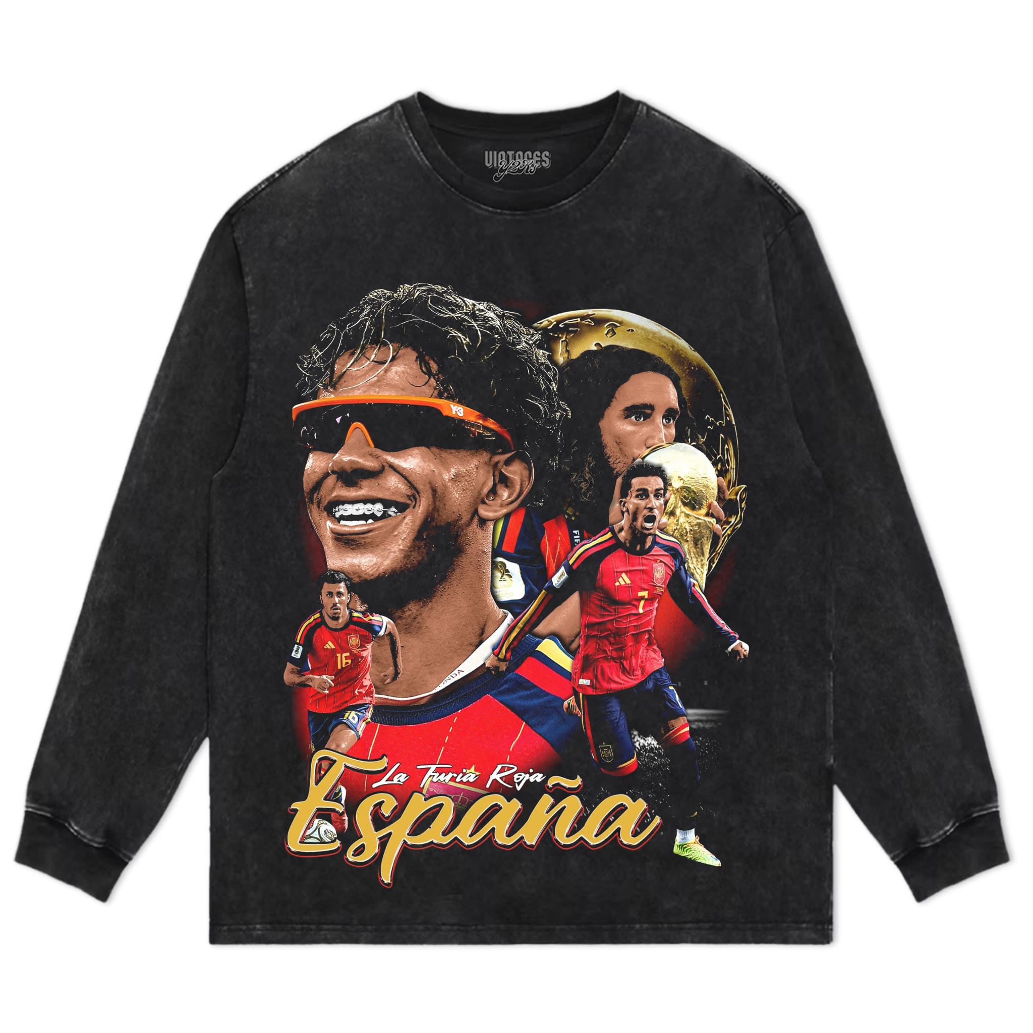 SPAIN - WC '26 CHAMPS V2 TANK TOP & TEE & LONG SLEEVE & LAYERED LS & HOODIE