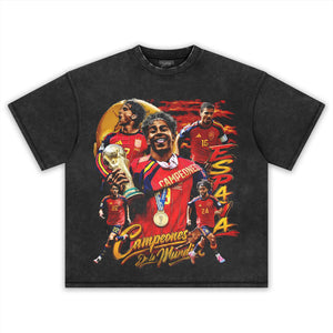 SPAIN - WC '26 CHAMPS V3 TANK TOP & TEE & LONG SLEEVE & LAYERED LS & HOODIE