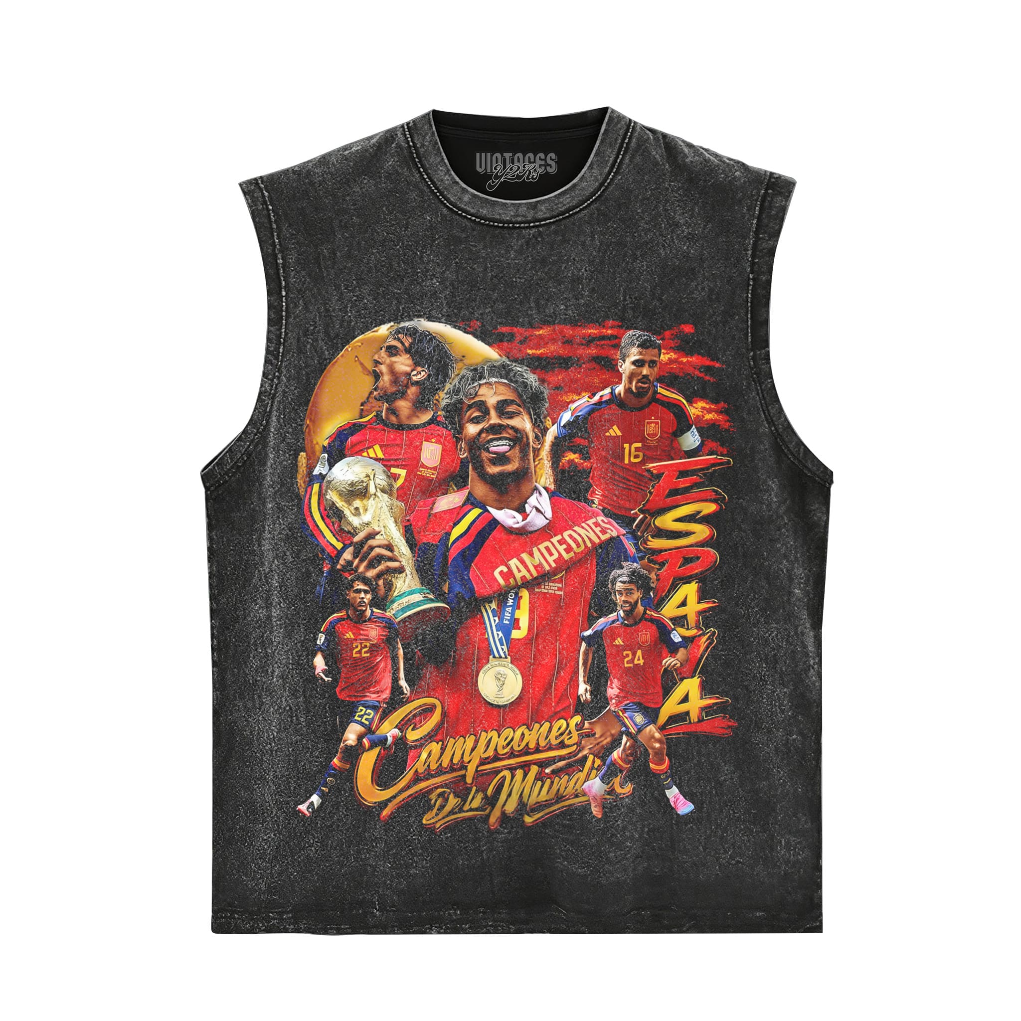 SPAIN - WC '26 CHAMPS V3 TANK TOP & TEE & LONG SLEEVE & LAYERED LS & HOODIE