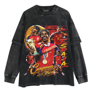 SPAIN - WC '26 CHAMPS V3 TANK TOP & TEE & LONG SLEEVE & LAYERED LS & HOODIE