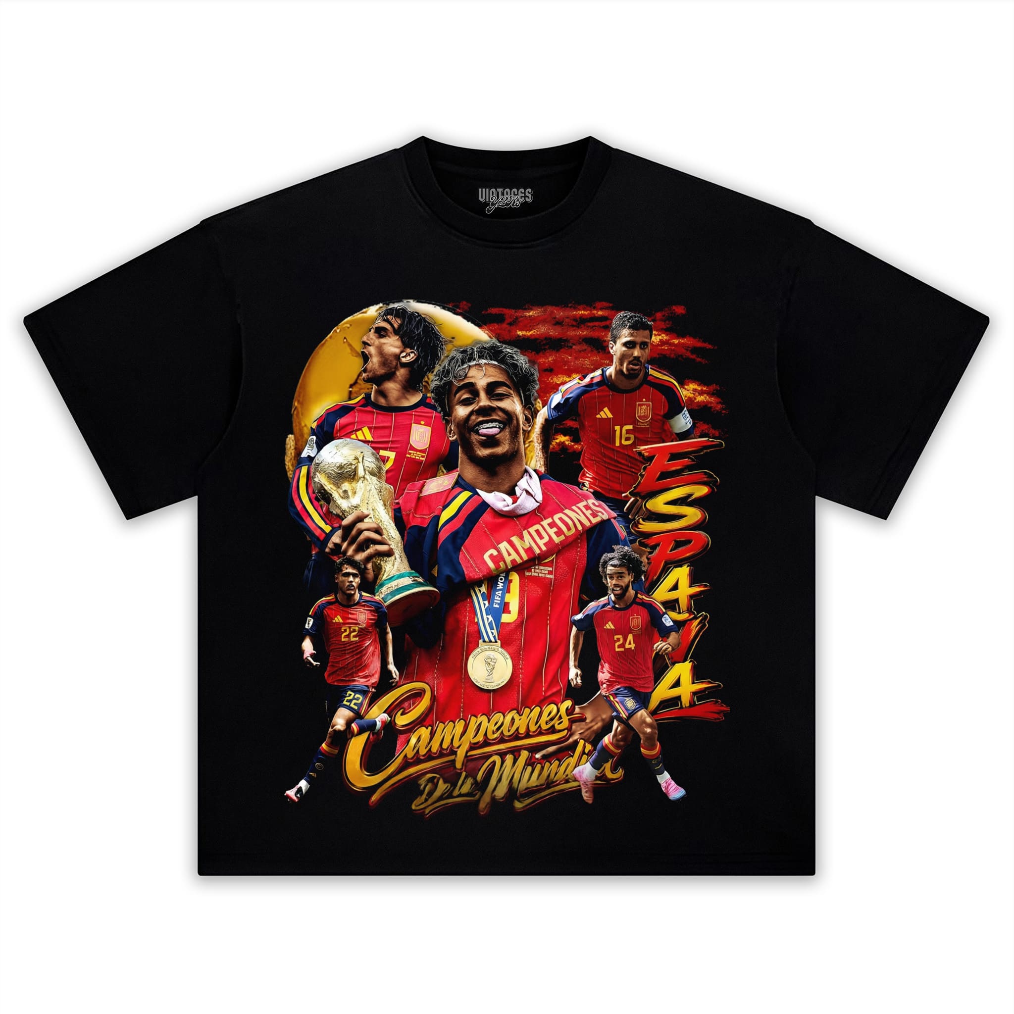 SPAIN - WC '26 CHAMPS V3 TANK TOP & TEE & LONG SLEEVE & LAYERED LS & HOODIE