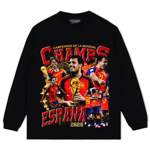SPAIN - WC '26 CHAMPS V6 TANK TOP & TEE & LONG SLEEVE & LAYERED LS & HOODIE