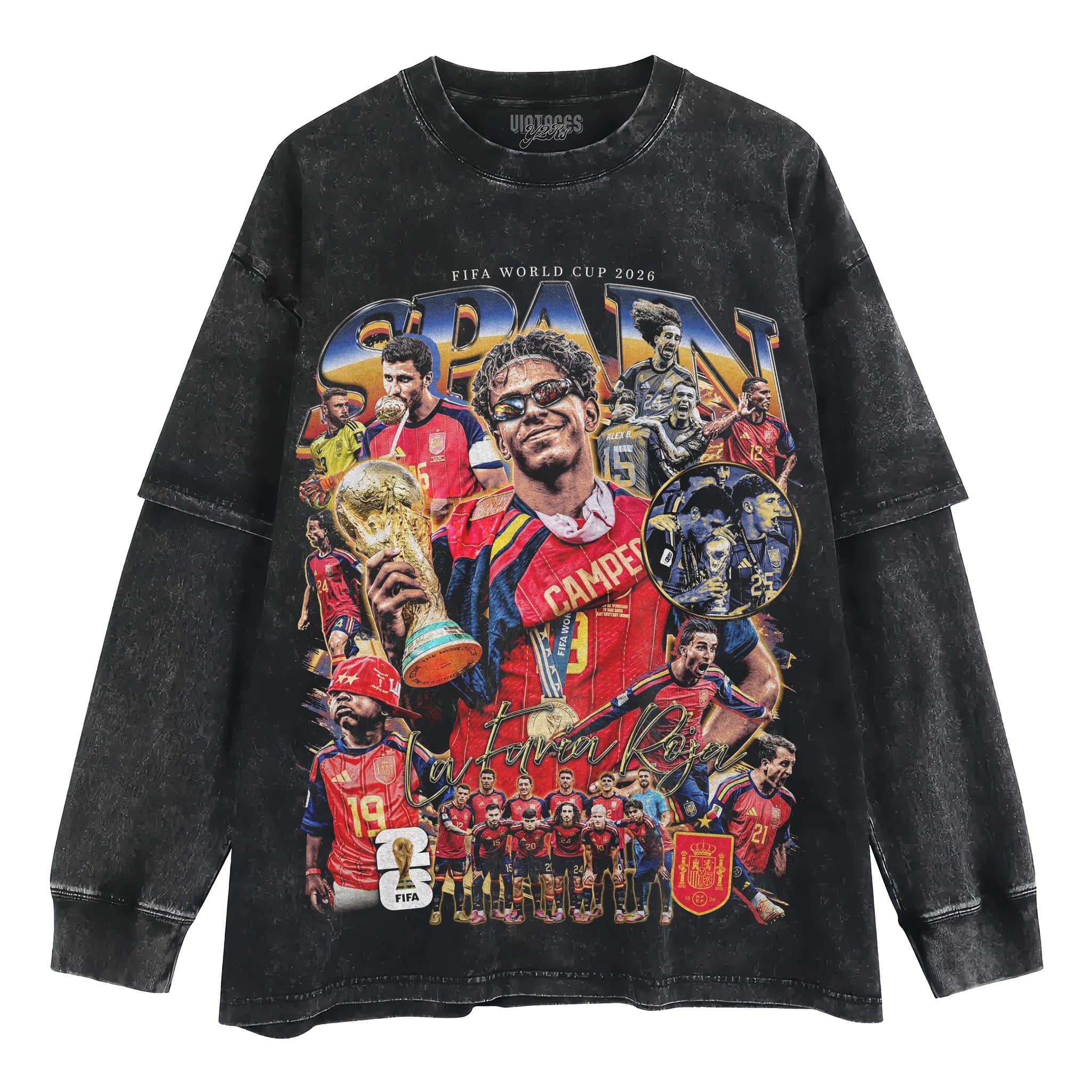 SPAIN - WC '26 CHAMPS V7 TANK TOP & TEE & LONG SLEEVE & LAYERED LS & HOODIE
