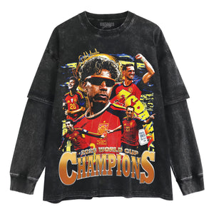 SPAIN - WC '26 CHAMPS V8 TANK TOP & TEE & LONG SLEEVE & LAYERED LS & HOODIE