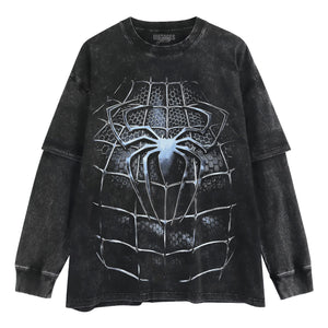 SPIDER-MAN SYMBIOTE BLACK TANK TOP & TEE & LONG SLEEVE & LAYERED LS & HOODIE