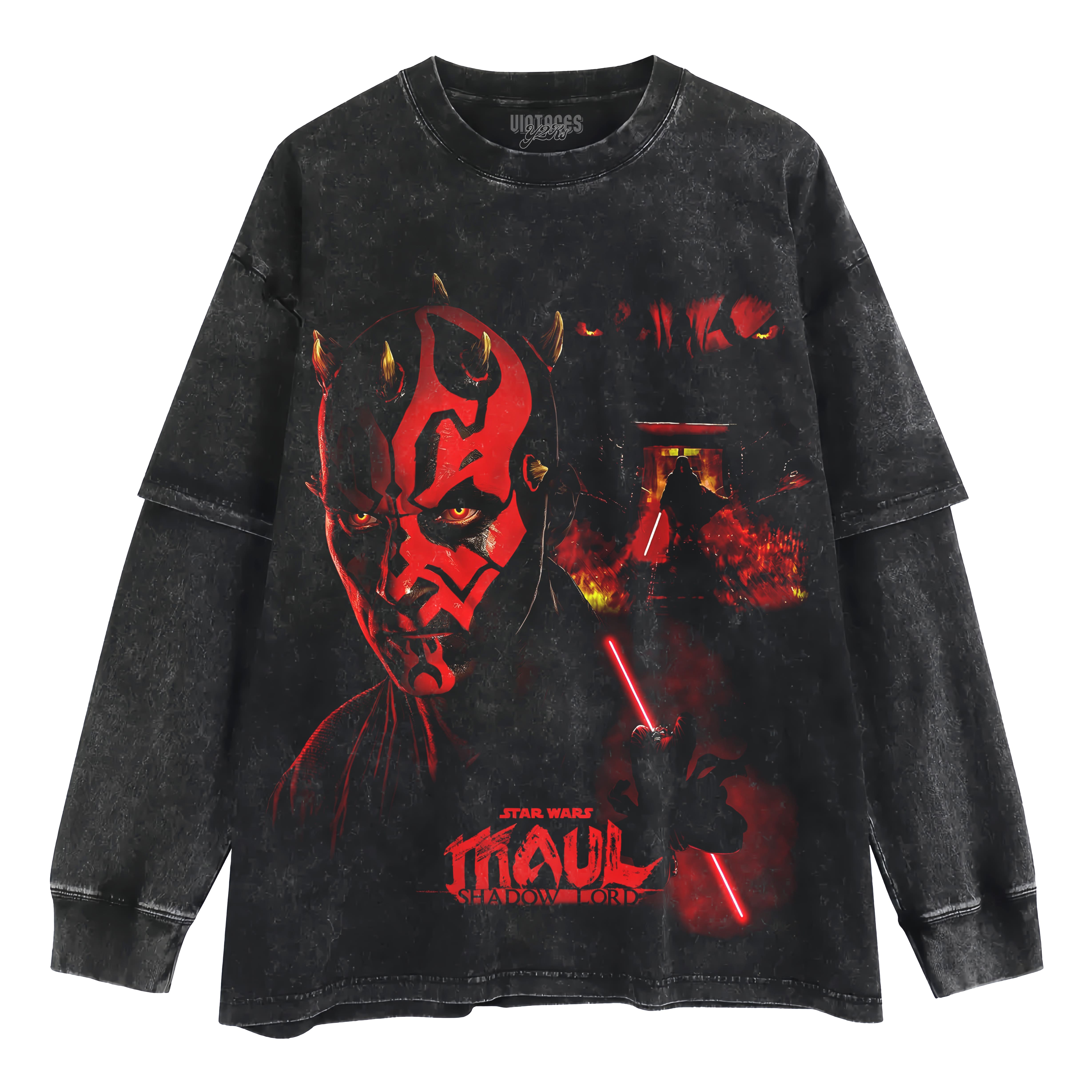 STAR WARS - DARTH MAUL V6 TANK TOP & TEE & LONG SLEEVE & LAYERED LS & HOODIE