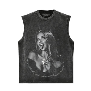 SYDNEY SWEENEY DEVIL TANK TOP & TEE & LONG SLEEVE & LAYERED LS & HOODIE