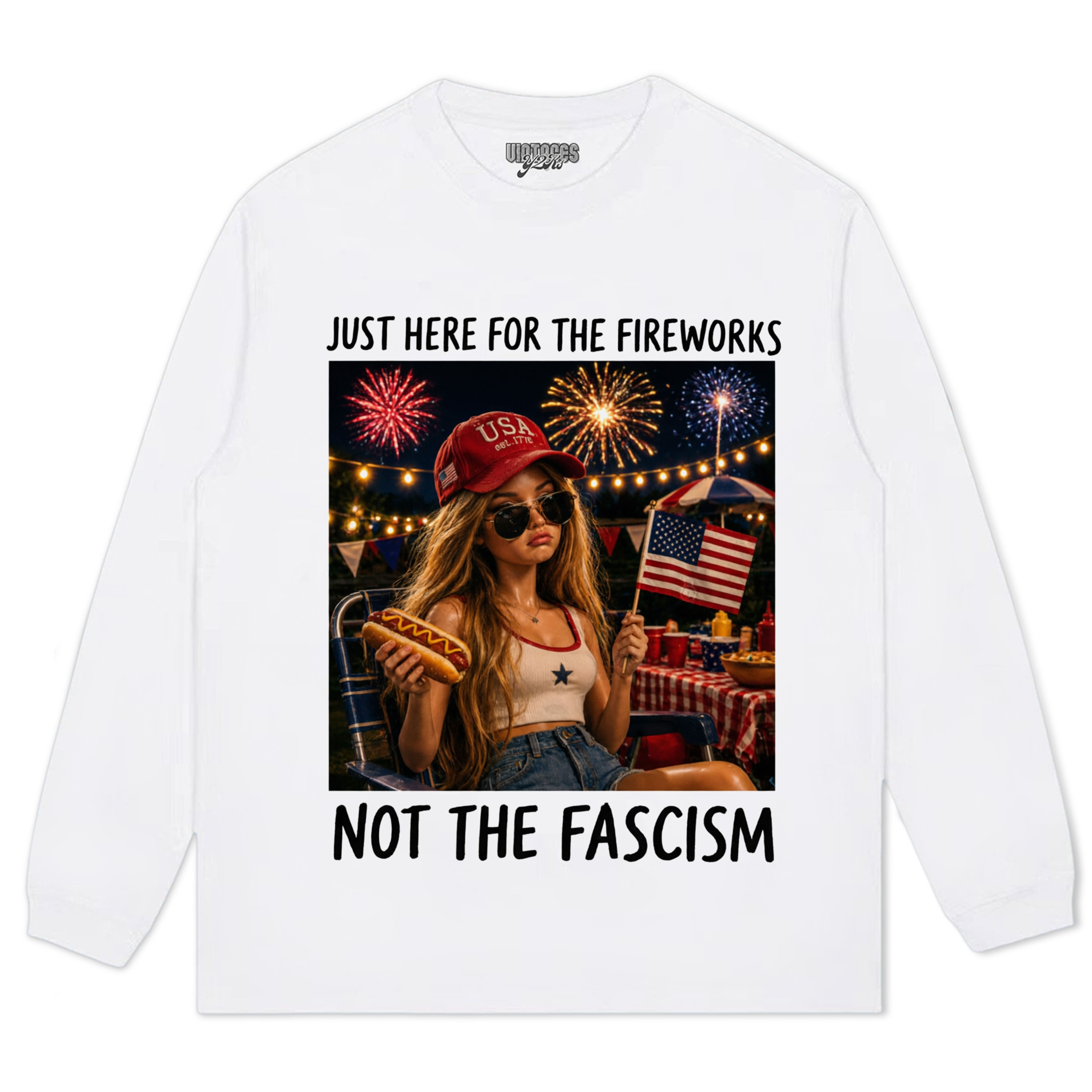 THE FIREWORKS FUNNY 4TH OF JULY - BARBIE DOLL MEME TANK TOP & TEE & LONG SLEEVE & LAYERED LS & HOODIE