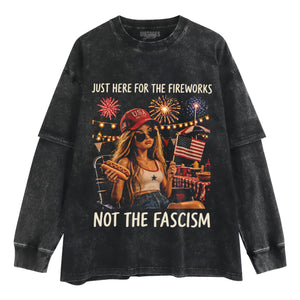 THE FIREWORKS FUNNY 4TH OF JULY - BARBIE DOLL MEME TANK TOP & TEE & LONG SLEEVE & LAYERED LS & HOODIE