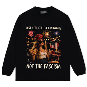 THE FIREWORKS FUNNY 4TH OF JULY - BARBIE DOLL MEME TANK TOP & TEE & LONG SLEEVE & LAYERED LS & HOODIE