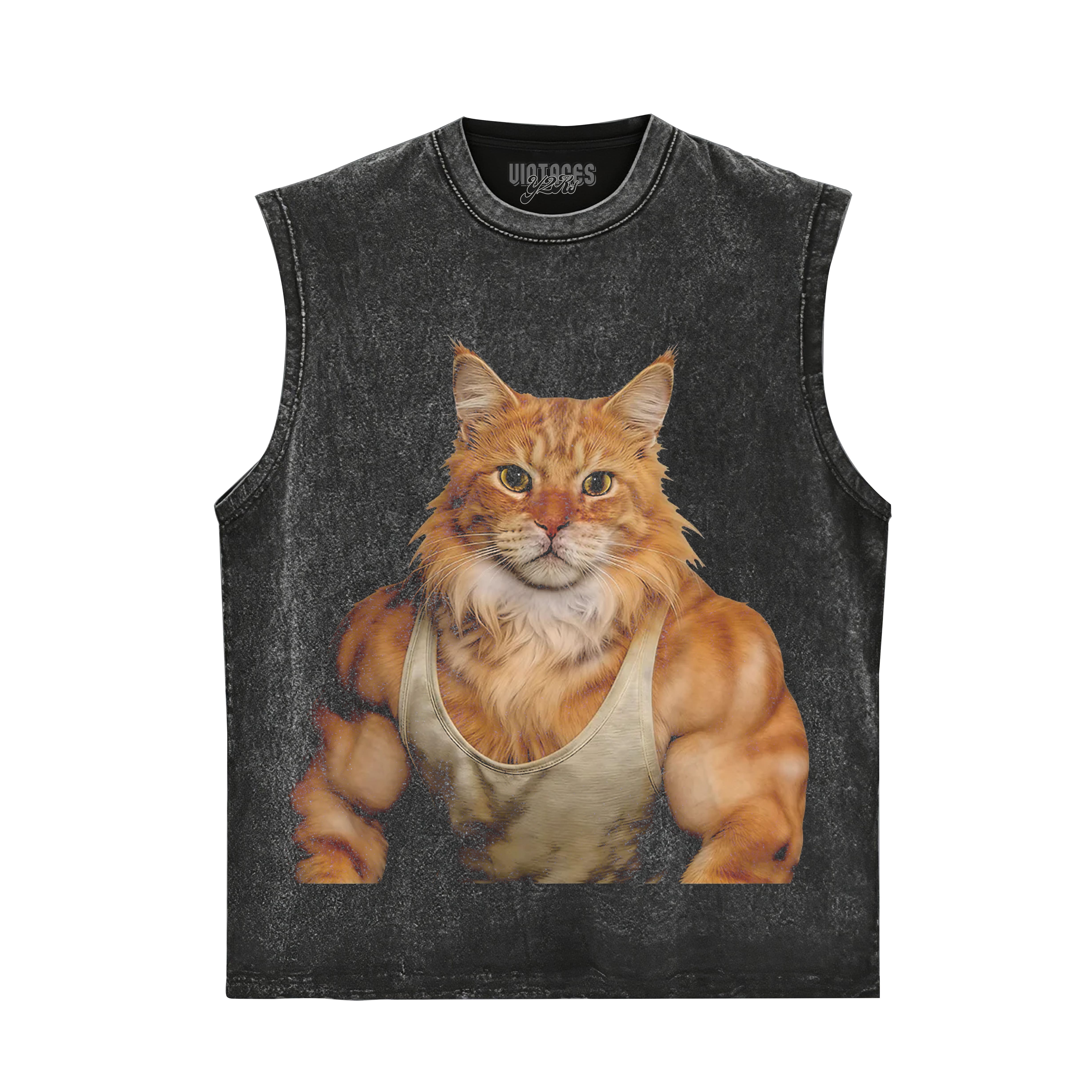 THE FITNESS CAT V7 TANK TOP & TEE & LONG SLEEVE & LAYERED LS & HOODIE