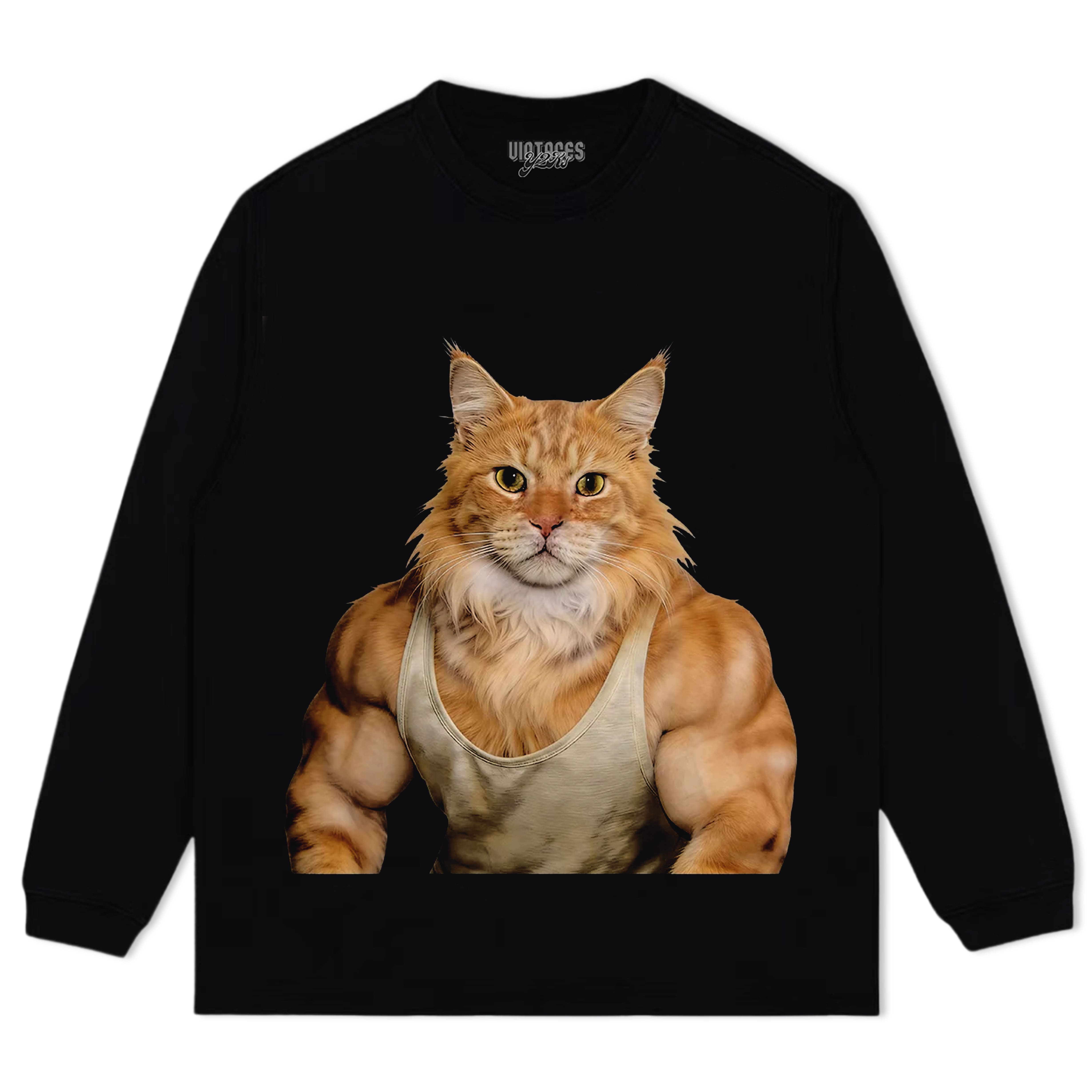 THE FITNESS CAT V7 TANK TOP & TEE & LONG SLEEVE & LAYERED LS & HOODIE