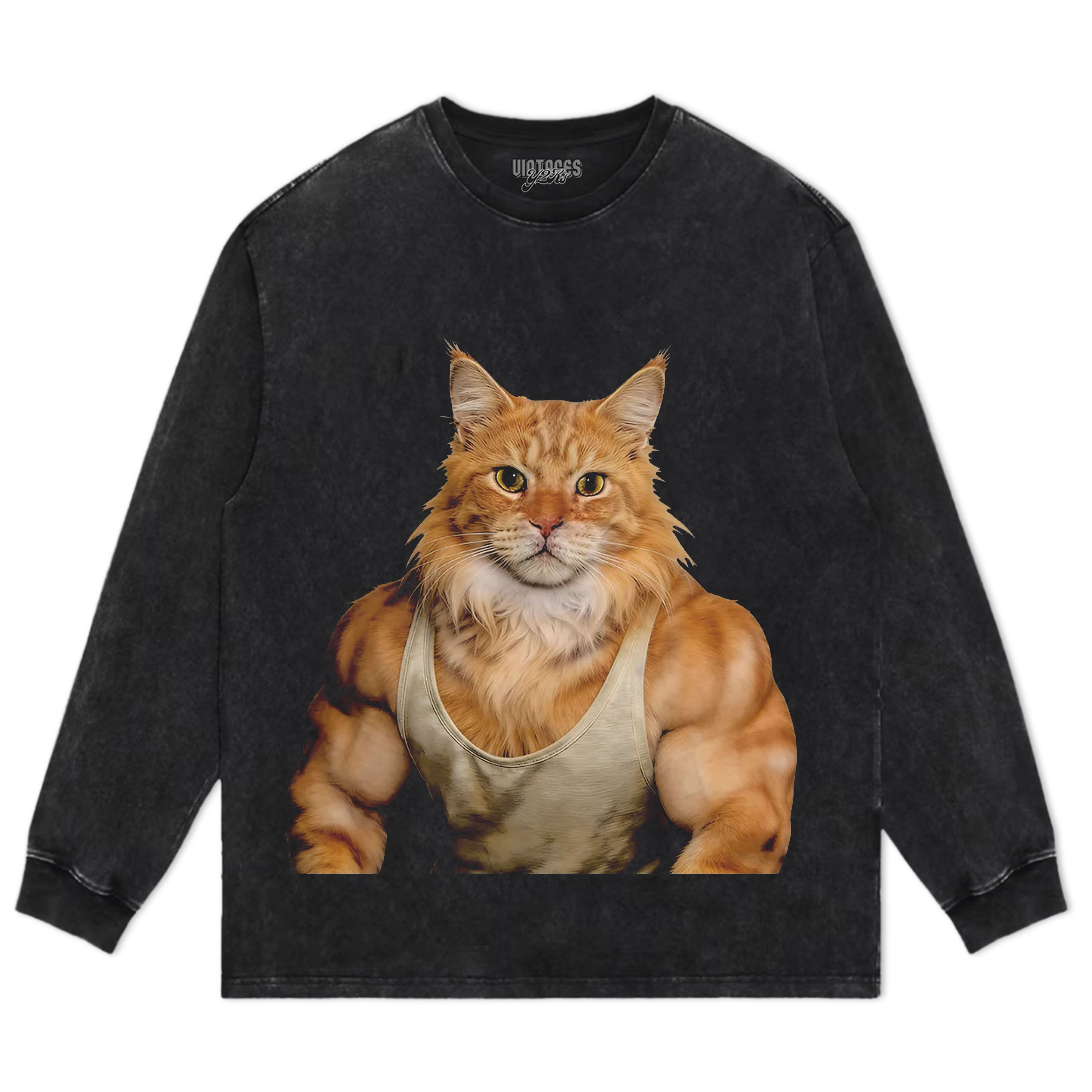THE FITNESS CAT V7 TANK TOP & TEE & LONG SLEEVE & LAYERED LS & HOODIE