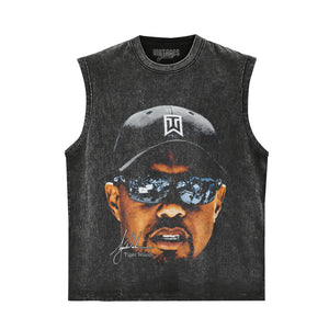 TIGER WOODS BIG FACE TANK TOP & TEE & LONG SLEEVE & LAYERED LS & HOODIE