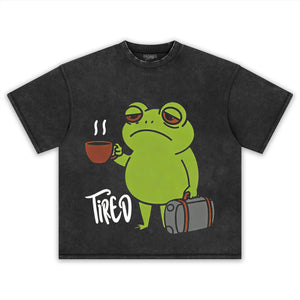 TIRED FROG TEE & LS & HOODIE