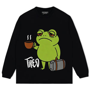 TIRED FROG TEE & LS & HOODIE