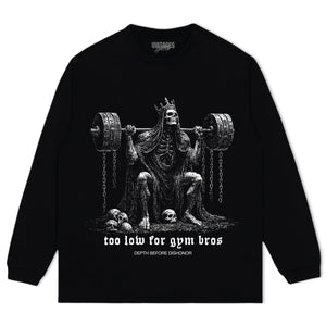 TOO LOW FOR GYM BROS GOLD V3 TANK TOP & TEE & LONG SLEEVE & LAYERED LS & HOODIE