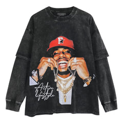 TORY LANEZ ACTIVE LIFESTYLE LAYERED LONG SLEEVE