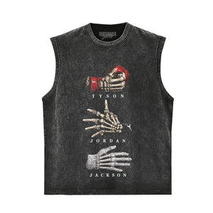 TYSON JORDAN JACKSON SKULL TANK TOP & TEE & LONG SLEEVE & LAYERED LS & HOODIE
