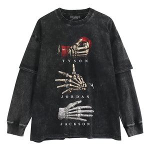 TYSON JORDAN JACKSON SKULL TANK TOP & TEE & LONG SLEEVE & LAYERED LS & HOODIE