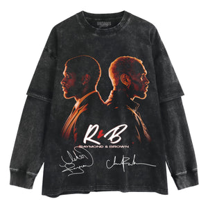 USHER X CHRIS BROWN TOUR TANK TOP & TEE & LONG SLEEVE & LAYERED LS & HOODIE