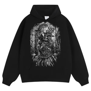 VICTORIAN CAT LADY TEE & LS & HOODIE