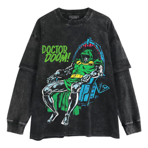 VINTAGE DR DOOM SITTING TANK TOP & TEE & LONG SLEEVE & LAYERED LS & HOODIE