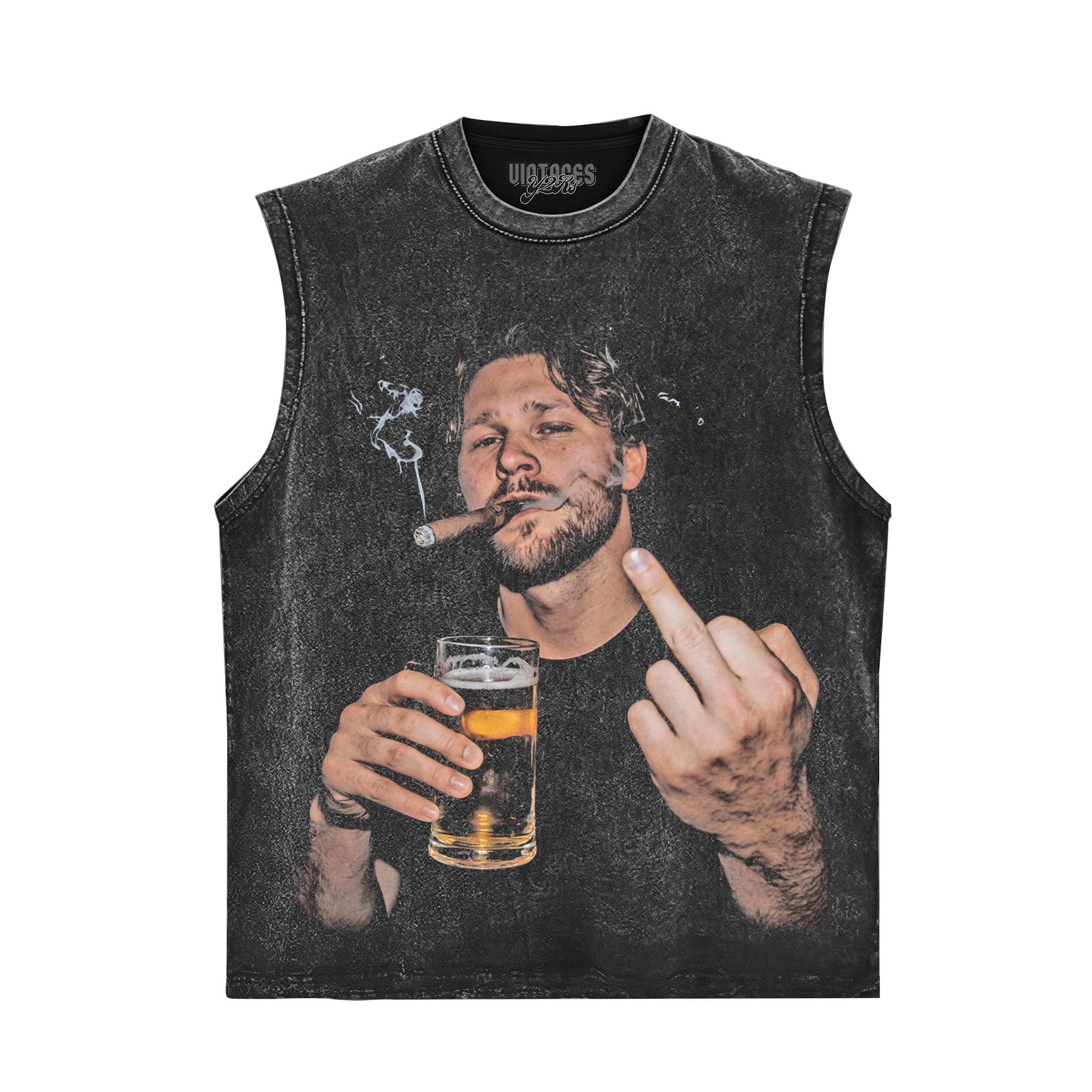 VINTAGE JOSH ALLEN FLIPPING THE BIRD MEME TANK TOP & TEE & LONG SLEEVE & LAYERED LS & HOODIE