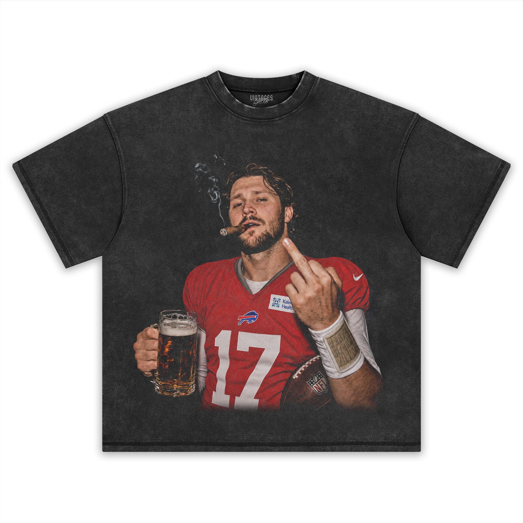 VINTAGE JOSH ALLEN FLIPPING THE BIRD MEME V3 TANK TOP & TEE & LONG SLEEVE & LAYERED LS & HOODIE