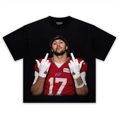 VINTAGE JOSH ALLEN FLIPPING THE BIRD MEME V6 TANK TOP & TEE & LONG SLEEVE & LAYERED LS & HOODIE