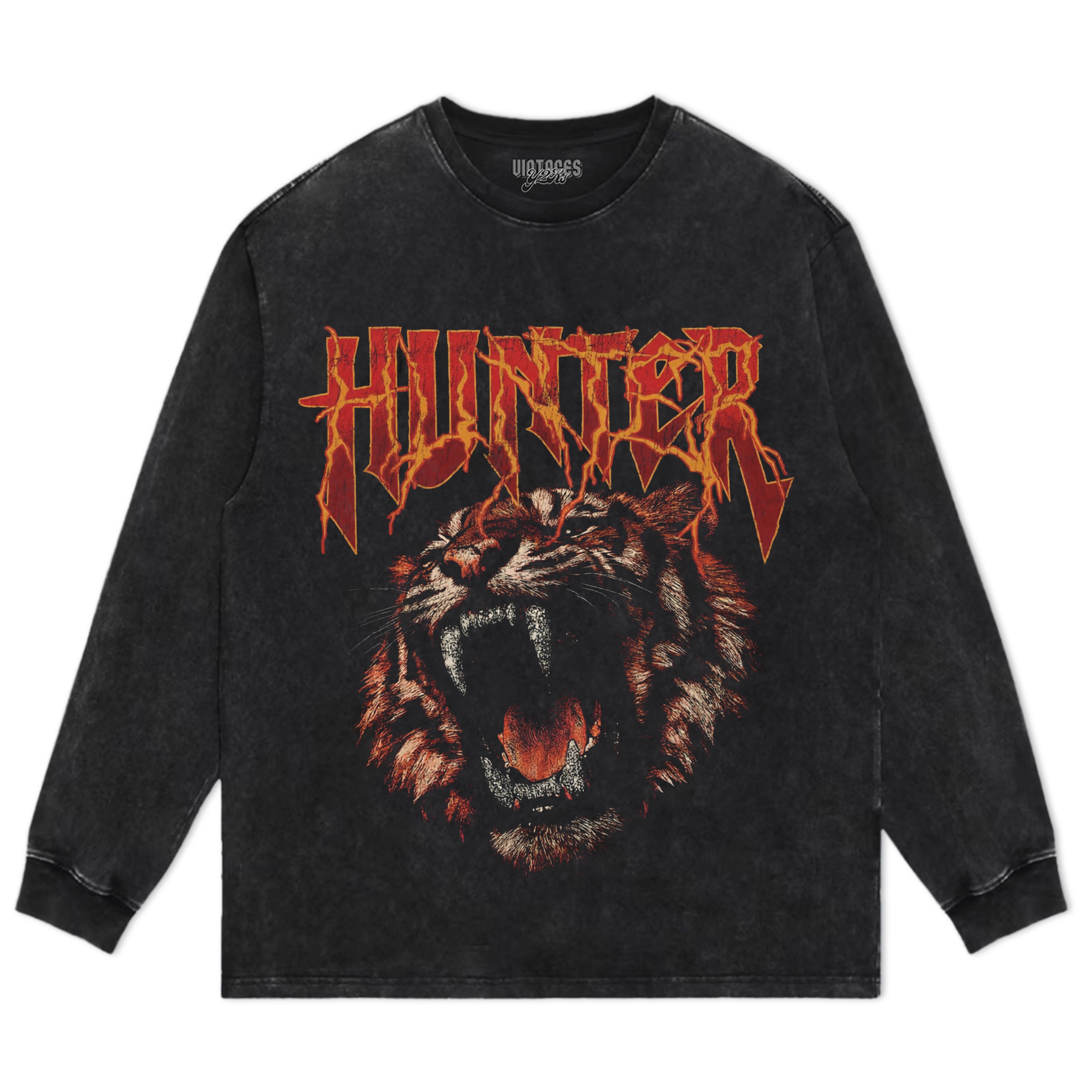 VINTAGE TIGER STREETWEAR TANK TOP & TEE & LONG SLEEVE & LAYERED LS & HOODIE