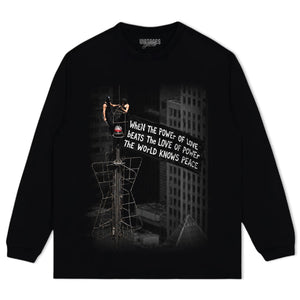 WHEN THE POWER OF LOVE BEATS THE LOVE OF POWER, THE WORLD KNOWS PEACE TANK TOP & TEE & LONG SLEEVE & LAYERED LS & HOODIE