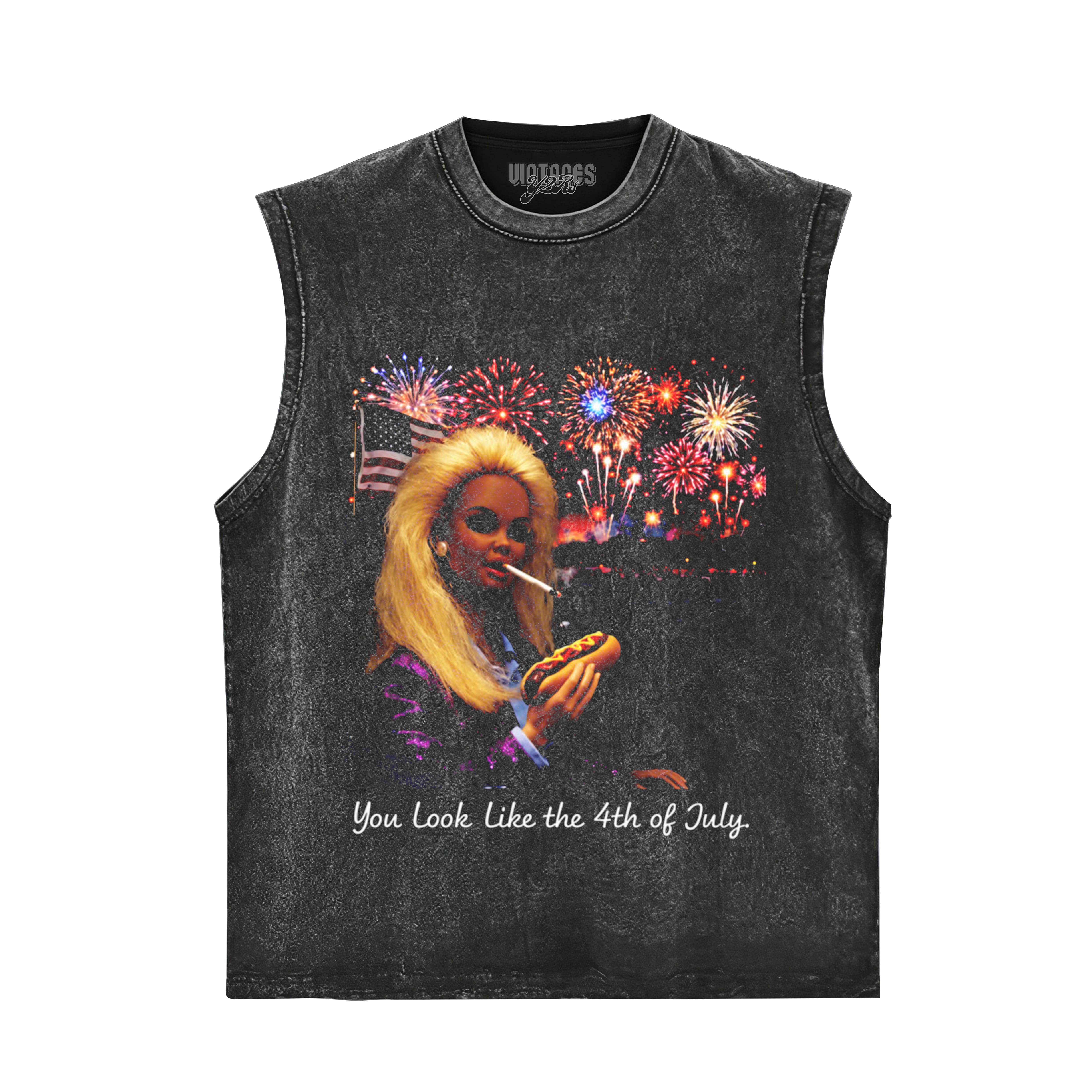 YOU LOOK LIKE THE 4TH OF JULY - BARBIE DOLL MEME TANK TOP & TEE & LONG SLEEVE & LAYERED LS & HOODIE